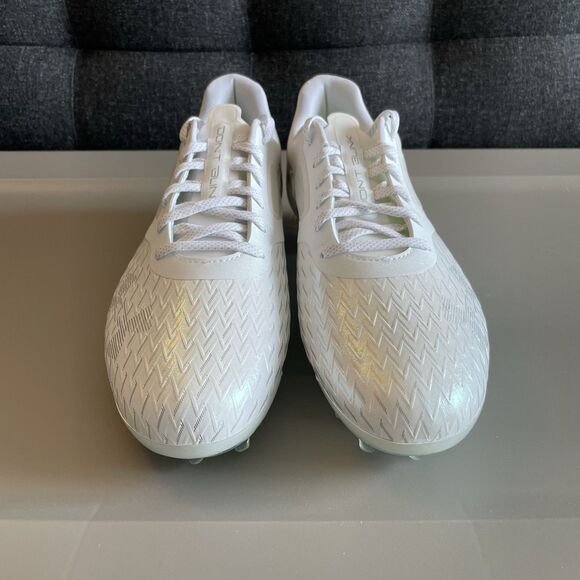 Under Armour Football Cleats White Silver Blur Lux MC 3023956-103 Mens Size 11.5 main image 8